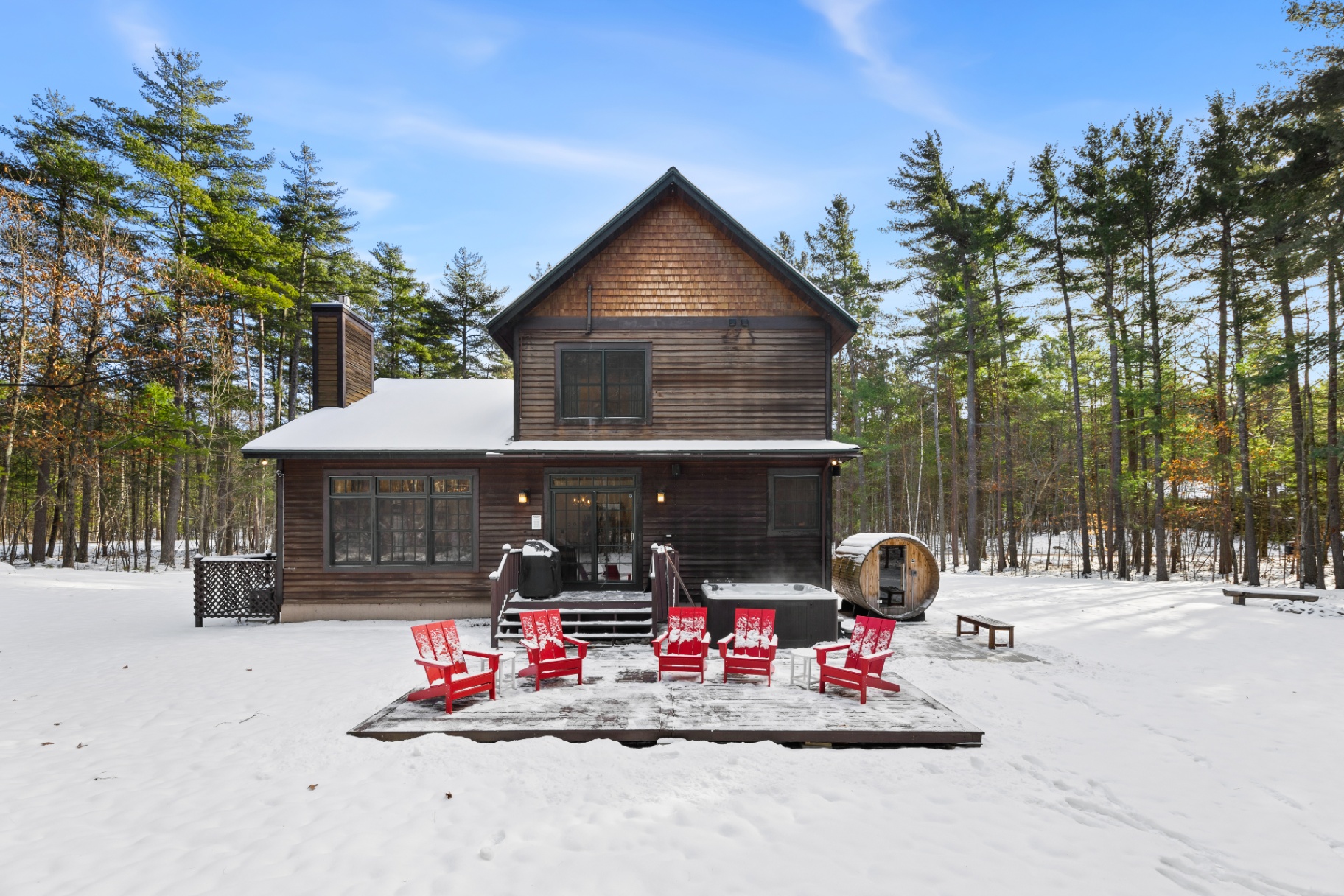 Wild Ausable Lodge, Jay NY — lodge interior