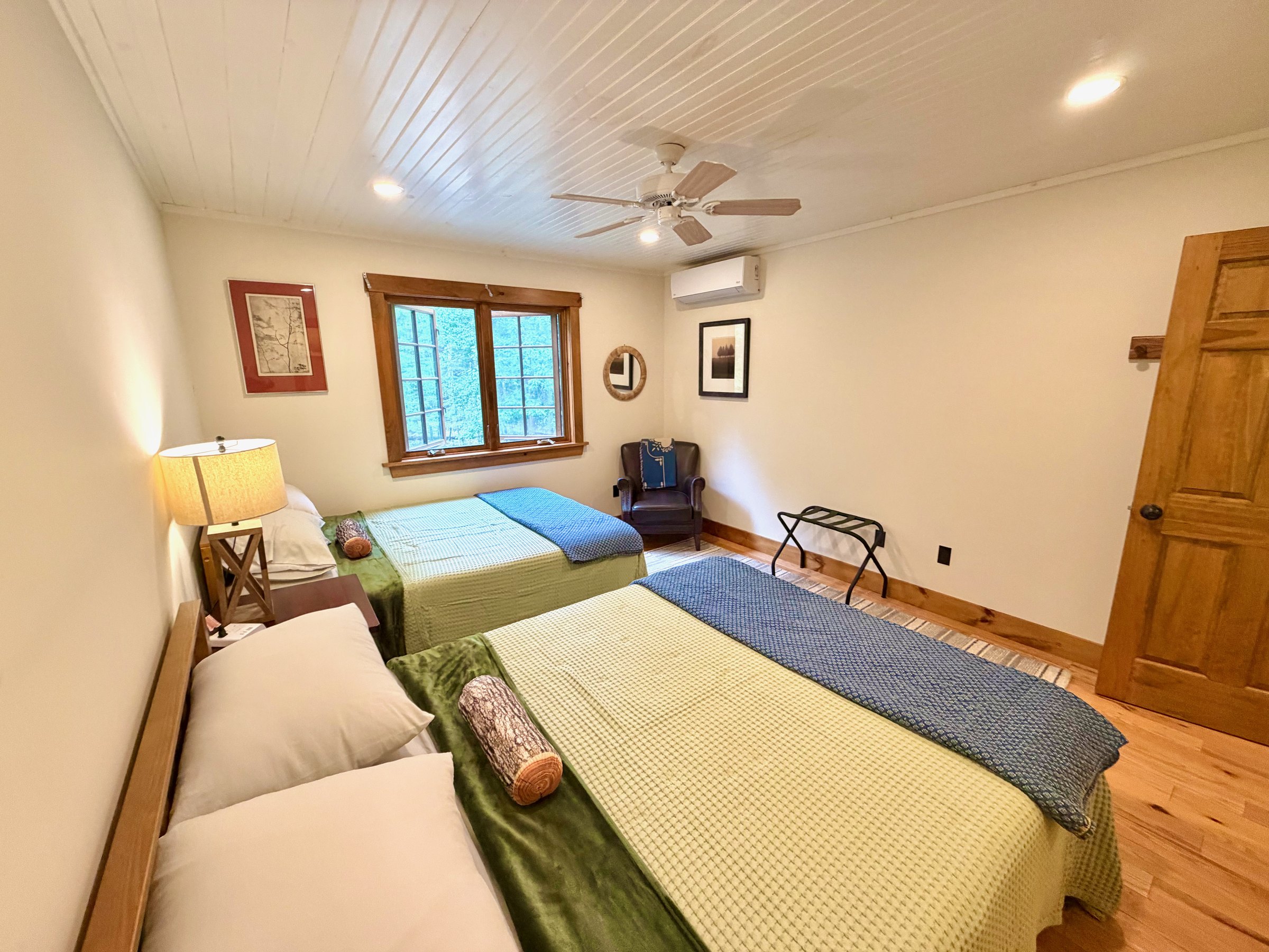 Tree Room with two queen beds at Wild Ausable Lodge