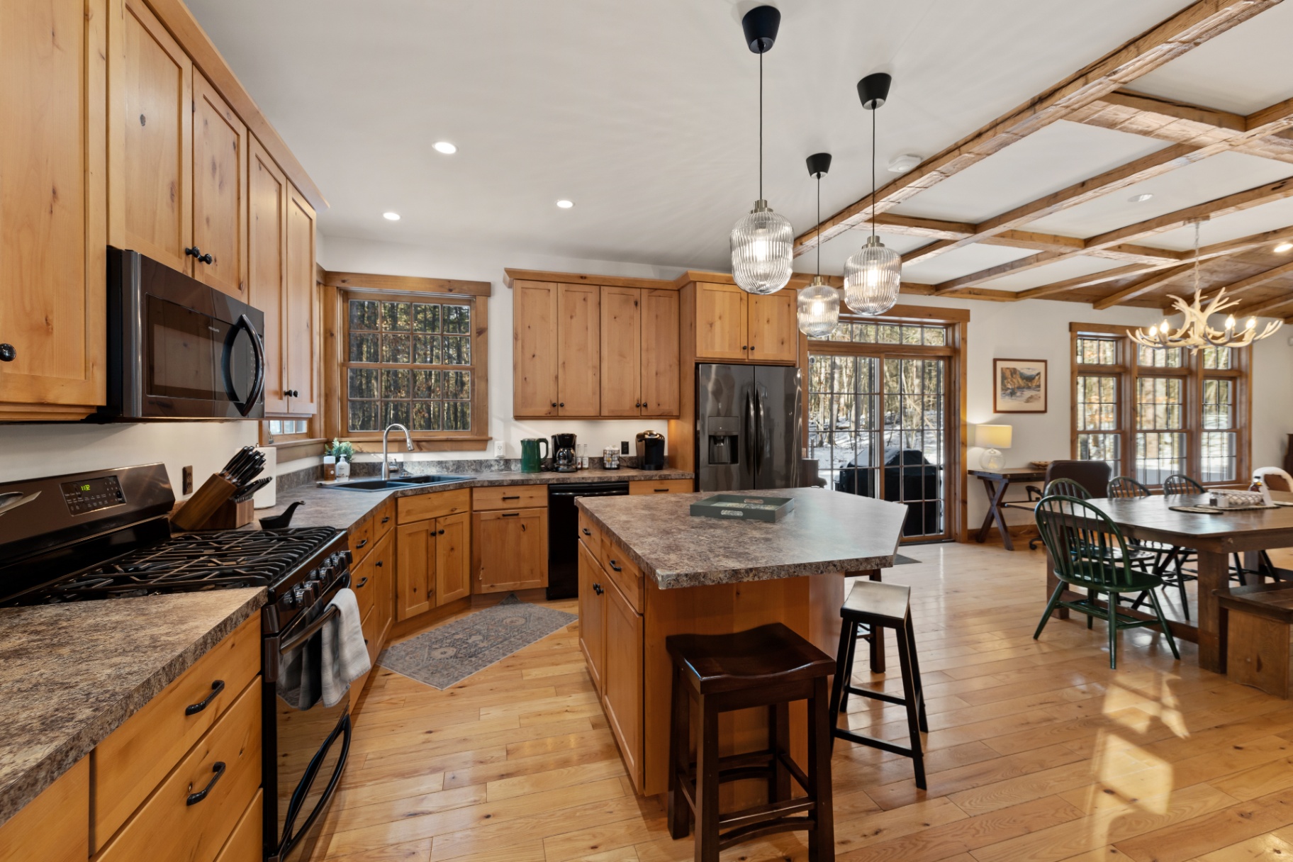 Wild Ausable Lodge, Jay NY — lodge interior