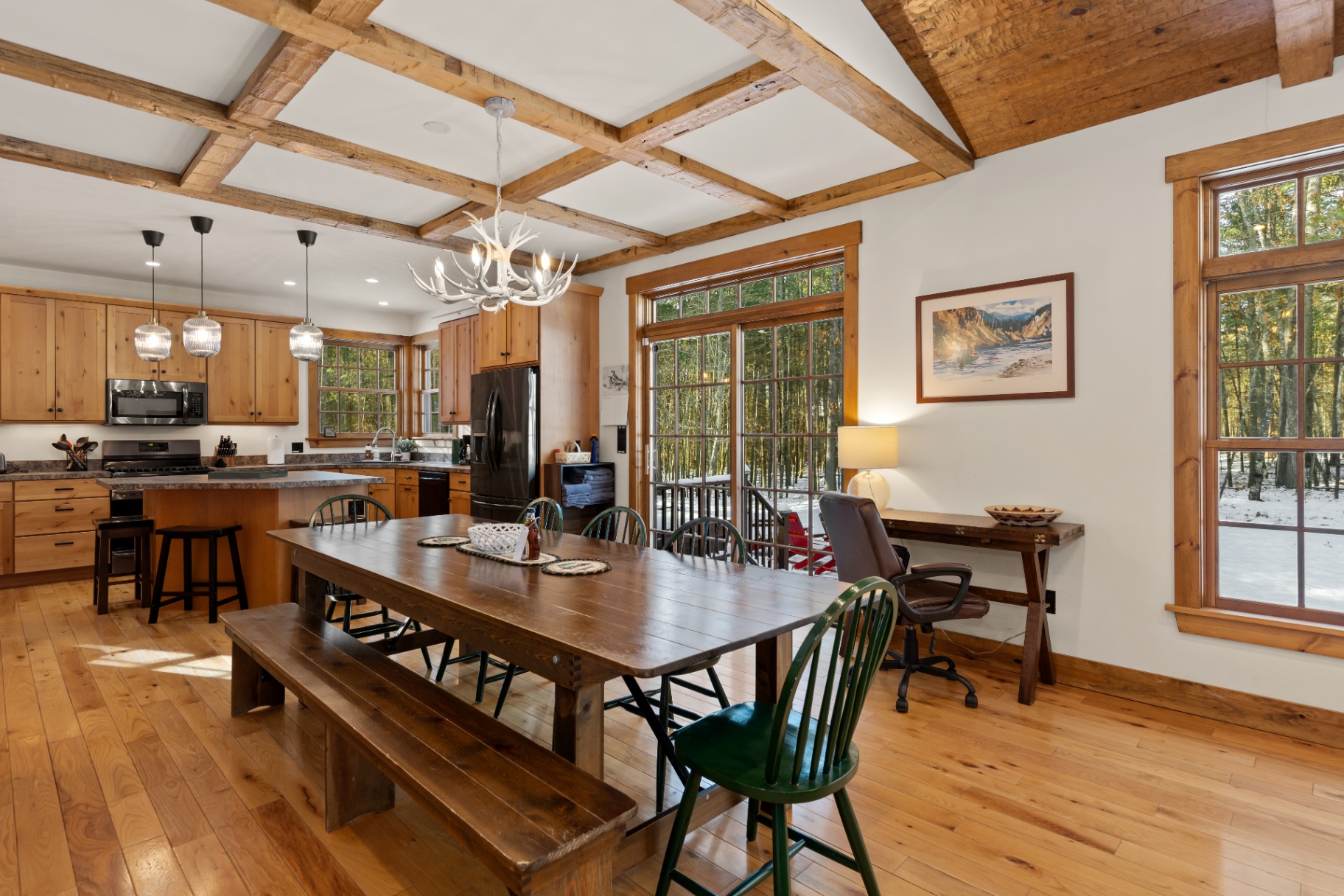 Wild Ausable Lodge, Jay NY — lodge interior