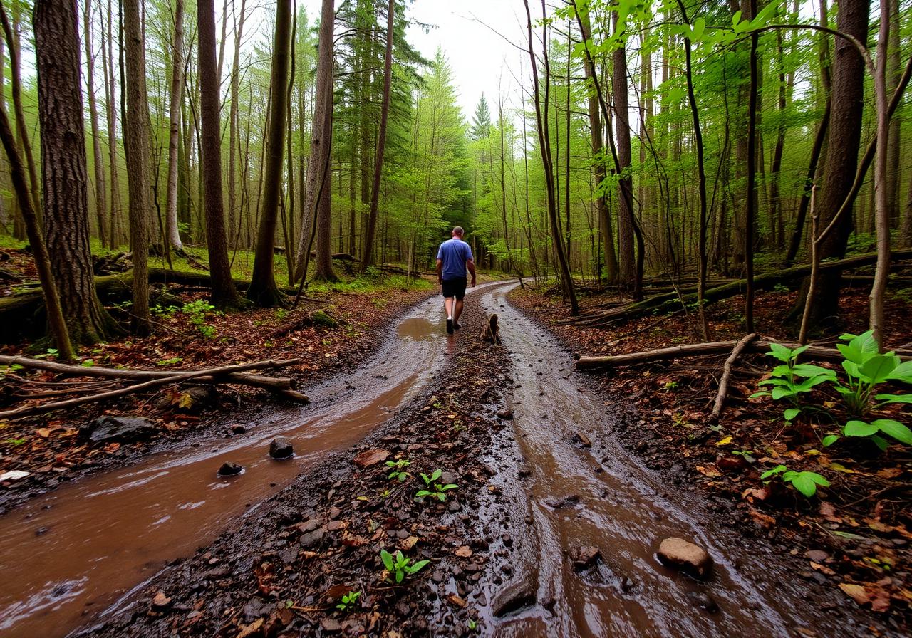 Spring in the Adirondacks near Jay, NY
