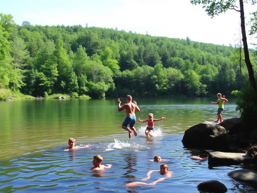 Summer in the Adirondacks near Jay, NY