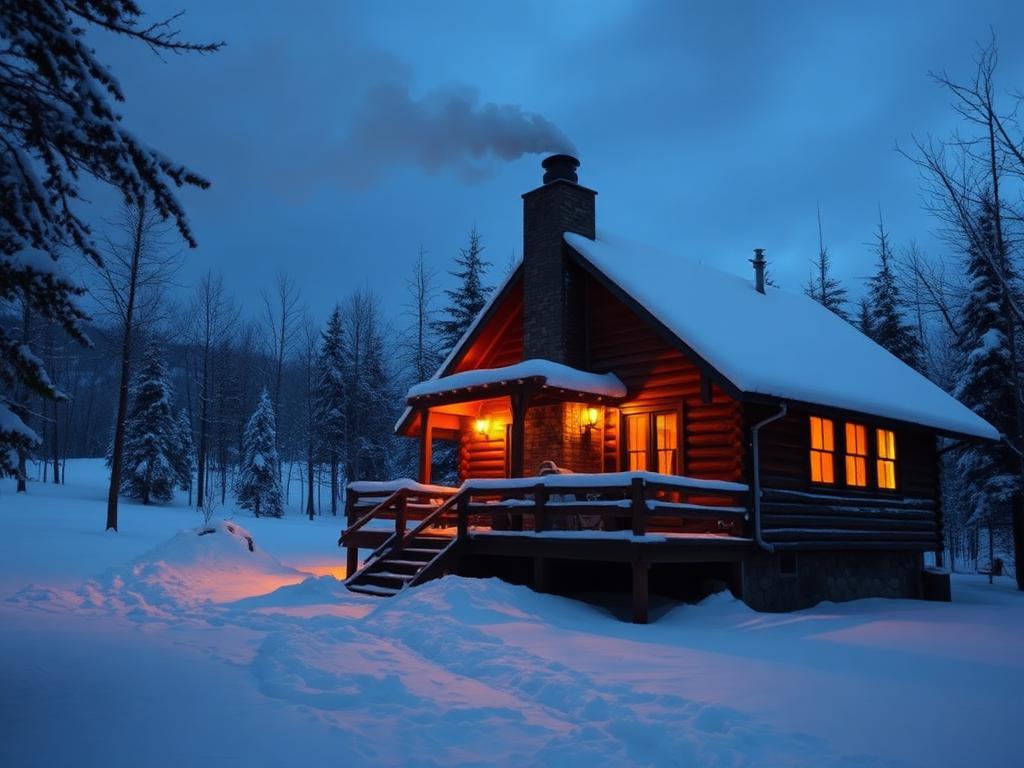Winter in the Adirondacks near Jay, NY
